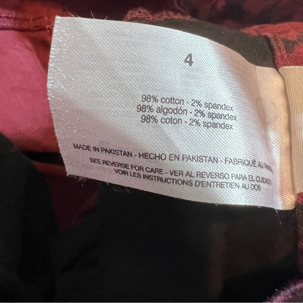 Social Standard by Sanctuary Ankle Skinny Size 4 Wine & Black cougar pri… - Picture 9 of 11